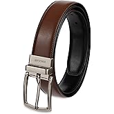 Haggar mens 2-in-1 Reversible Leather Belt for Dress Pants, Suits, Khakis - Classic, Business Casual, Formal, Work