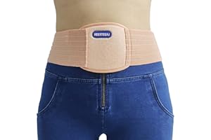 HEERTEEAJ Umbilical Hernia Belt | Abdominal Hernia Belt for Men & Women | Belly Button Umbilical Hernia Binder w/ 1 Hernia Compression Pads | Ventral, Epigastric & Post Surgery Support Belts