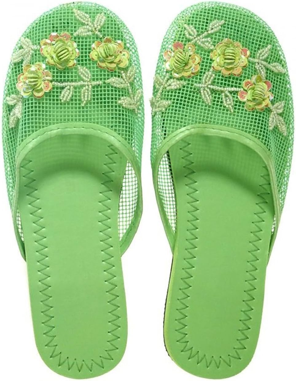 Women's Mesh Slippers with Sequin Available in 15 Colors