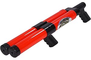 WATER SPORTS Stream Machine Water Gun Launcher - Double Barrel Water Blaster - Squirt Gun for Outdoor Games - Swimming Pool Toys (Colors Vary)