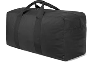 Vorspack Extra Large Duffle Bag for Travel - 100L Duffel Bag for Men Gear Bag for Storage Foldable Weekender Bag for Overnight Camping - Black