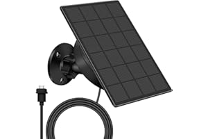 SANKABA Solar Panel for Blink Camera Outdoor,3W Solar Panel Compatible with Blink XT/XT2 & Outdoor Camera&SimpliSafe Camera,Waterproof Solar Charger for Blink Camera with Rubber Plug(3W-1Pack)