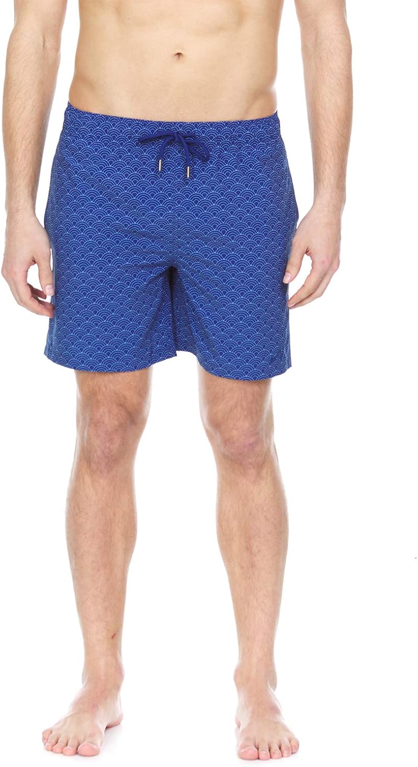 Monaqua Stretch Swim Trunks with Pockets and Drawstring Men Swim