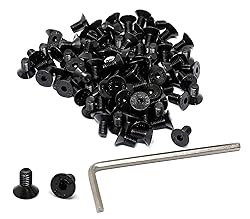 iexcell 100 Pcs M5 x 10mm Thread Pitch 0.8 mm Alloy