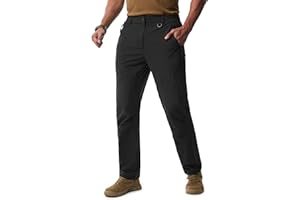 Libin Mens Hiking Pants Lightweight Tactical Cargo Pants Quick Dry Water Resistant Stretchy Straight Leg Travel Trousers