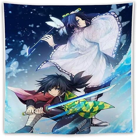 Amazon Co Jp 鬼滅の刃タペストリーアニメ インテリア おしゃれ壁掛け 部屋 ファブリック装飾品 個性ギフト 部屋 壁アート 誕生日プレゼント おしゃれ アニメ 萌え かわいい多機能 グッズ ホーム キッチン