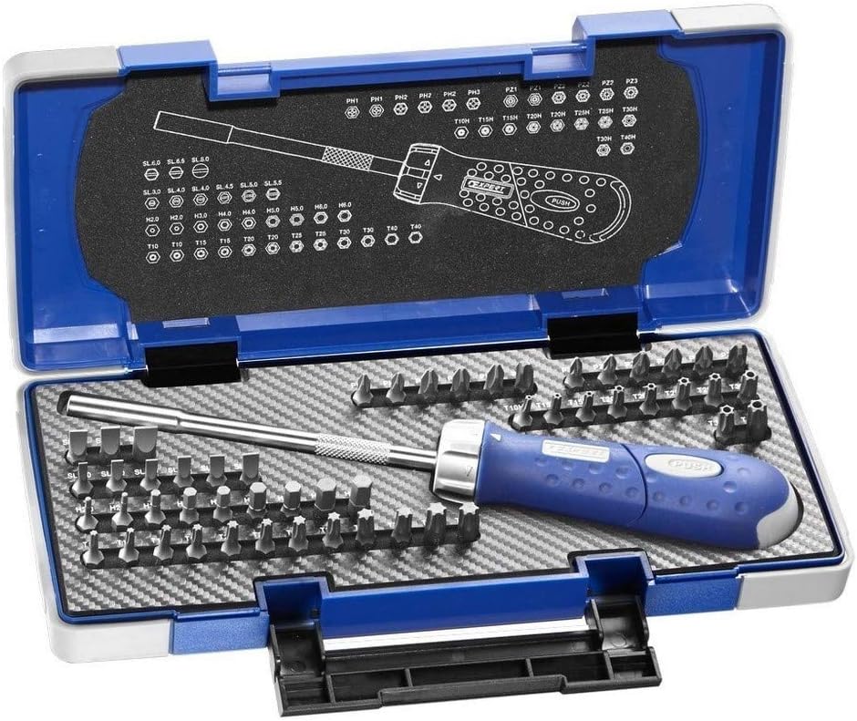 Expert (Stanley) e160804 - Juego Puntas destornillador trinquete 59 Piezas, Variety Pack