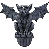 Ebros Large Oxford Manor Gothic Winged Warden Gargoyle Crouching On Ledge Decorative Wall Decor Plaque Hanging Pediment Sculpture 20
