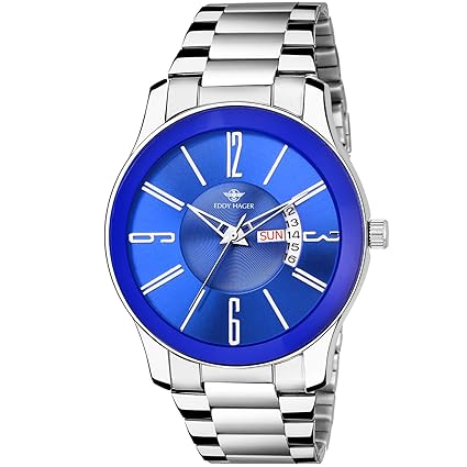 Blue Day and Date Mens Watch EH-237-BL