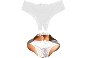 ohyeah Women Plus Size Cheeky Panties Lace G-String Thongs Panties Trim Boyshort Underwear T-Back Underpants