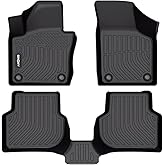 GINOWY-Floor Mats for Volkswagen/VW Jetta 2012-2018(All Models), TPE All Weather Car Mat for VW Jetta Floor Liners Mat Custom Fit for Jetta Accessories Without Cargo Trunk Mat Trunk Liner