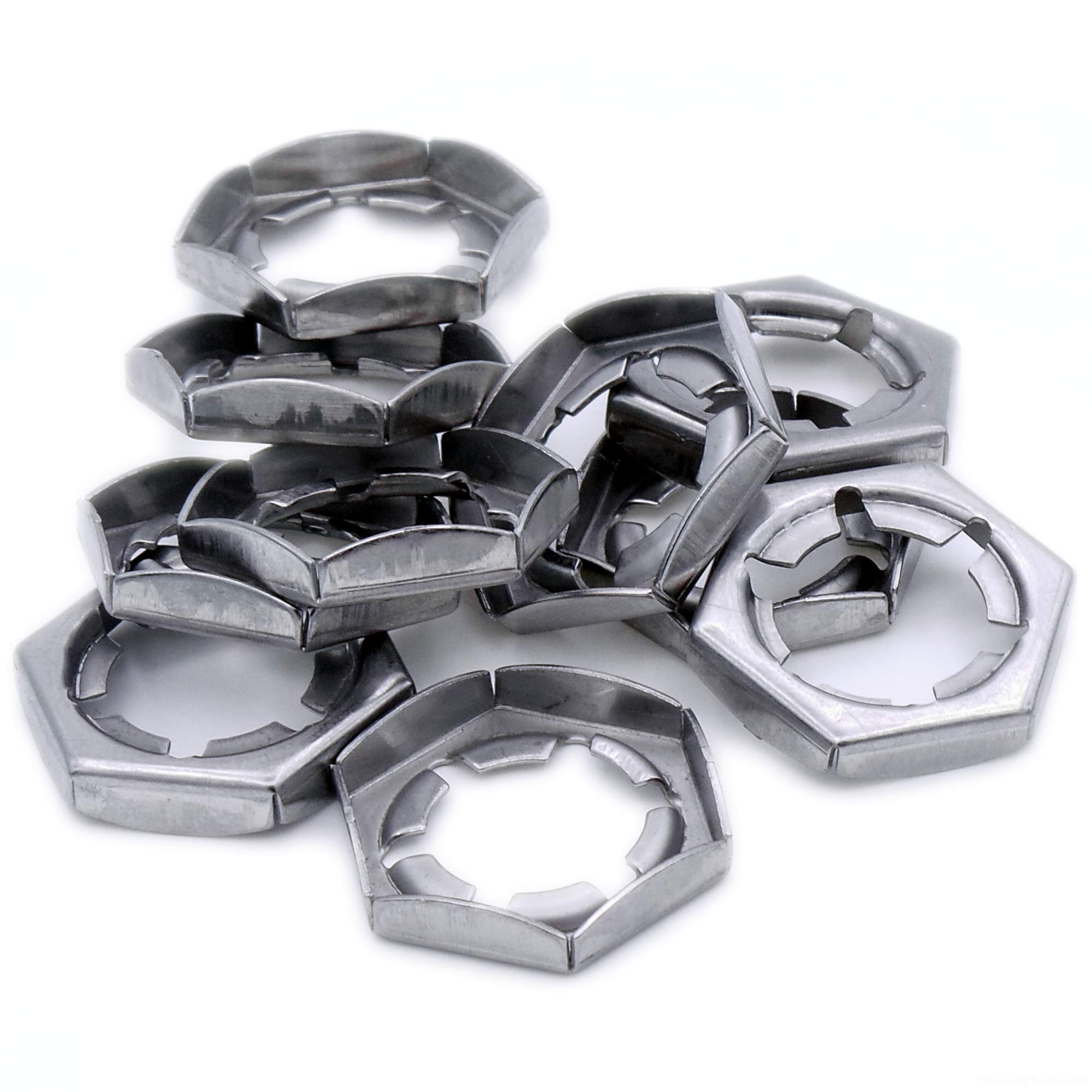 M8 (8mm) Counter Nuts - Stainless Steel (A2) (Pack of 20)