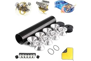 Solvent Filter Trap Black Aluminum Solvent Trap Kit with Fuel Filter 1/2x28, Black Aluminum 8-Inch Tube with Multiple End Cap