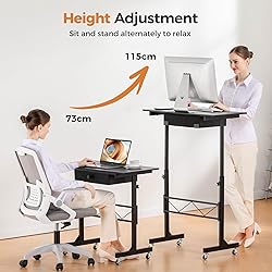 GTRACING Small Standing Desk Adjustable Height