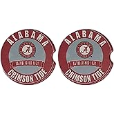 Fan Creations Set of 2 Car Coasters Removable Absorbent Ceramic Stone Coasters - Ideal Gift for Students, Alumni and Everyday Fan - Show Your Big 10 NCAA Team Spirit