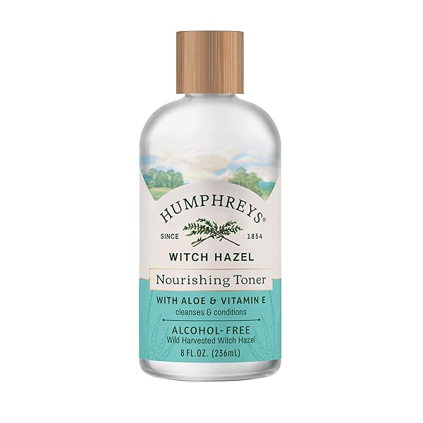 HUMPHREYS WITCH HAZEL NOURISHING TONER | WILD HARVESTED WITCH HAZEL & ALOE | ALCOHOL-FREE | NATURAL | HYDRATING | SOOTHING | 8 FL OZ