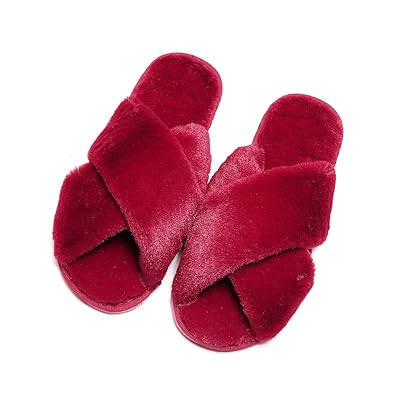 plush flip flop slippers