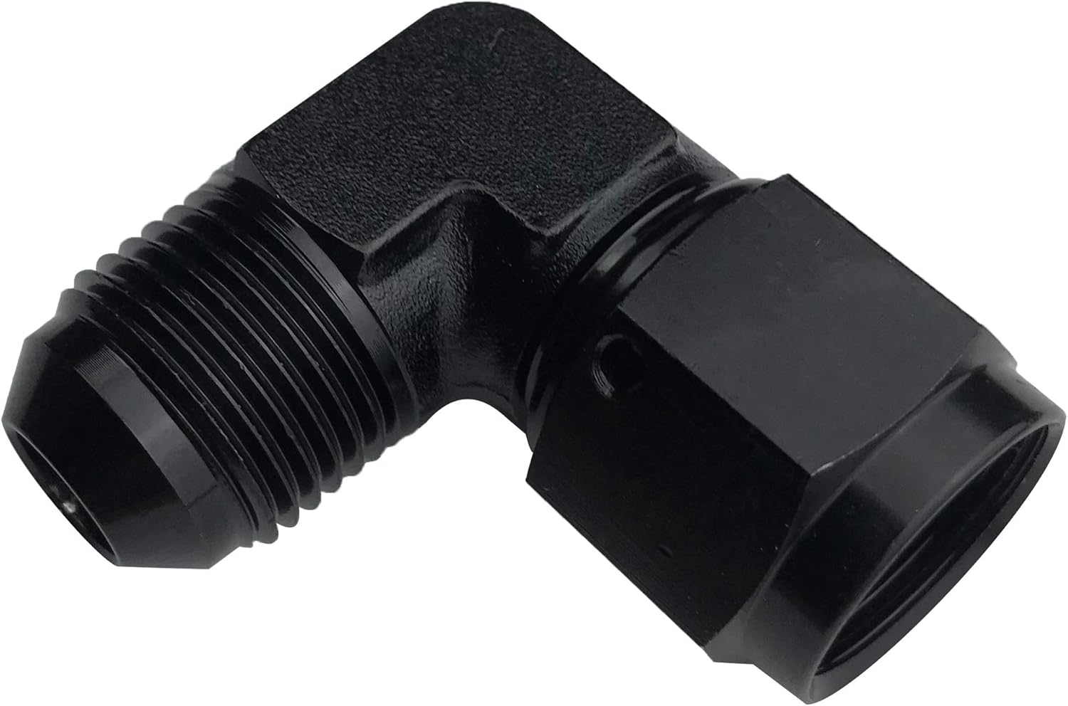 4AN 90 Degree Female to Male Flare Swivel Hose Union