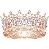 JITINX Queen Crown Wedding Rhinestone Heart Crowns and Tiaras for Women Costume Party Hair Accessories Princess BirthdayCrown Crystal Bridal Crown