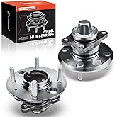 A-Premium 2 x Rear Wheel Bearing and Hub Assembly with 4-Lug Compatible with Hyundai Sonata 1999-2005, Kia Magentis 2001-2006, Optima 2001-2006