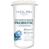 Vital Pro Naturals - Advanced Biome Probiotic Plus Prebiotics 30 Capsules