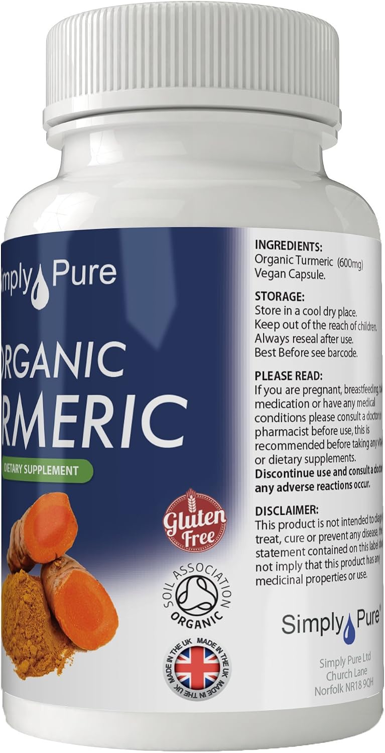 Simply Pure Organic Turmeric, 90 count (Pack of 1) - Image 5