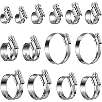 Pack Of 50 6.3-7.5mm Single Ear Hose Clamps, MISPIRE 304 - View #7