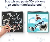 Skillmatics Scratch Art Book for Kids Animals Craft Kit 30+ Scratch Stickers view 5