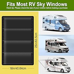 RV Door Window Shade Cover 25" (L) x