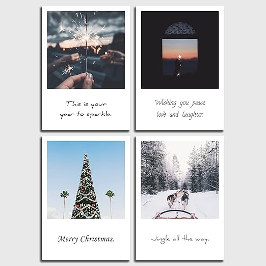 Albero Di Natale Con Foto Polaroid.Set Di Cartoline Natale Con 20 Parole Di Natale Nel Design Polaroid Di Individual Nomad Odontotal Com Uy