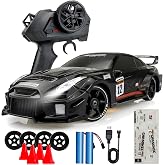HTURCCOP 1:24 RC Drift 2.4GHz with LED Light Race Car Toys for Boys and Girls Aged 6+ Speed Adjustable up to 23Km/H, High-Speed RC Racing Cars Toy Gift for Boys &amp; Girls