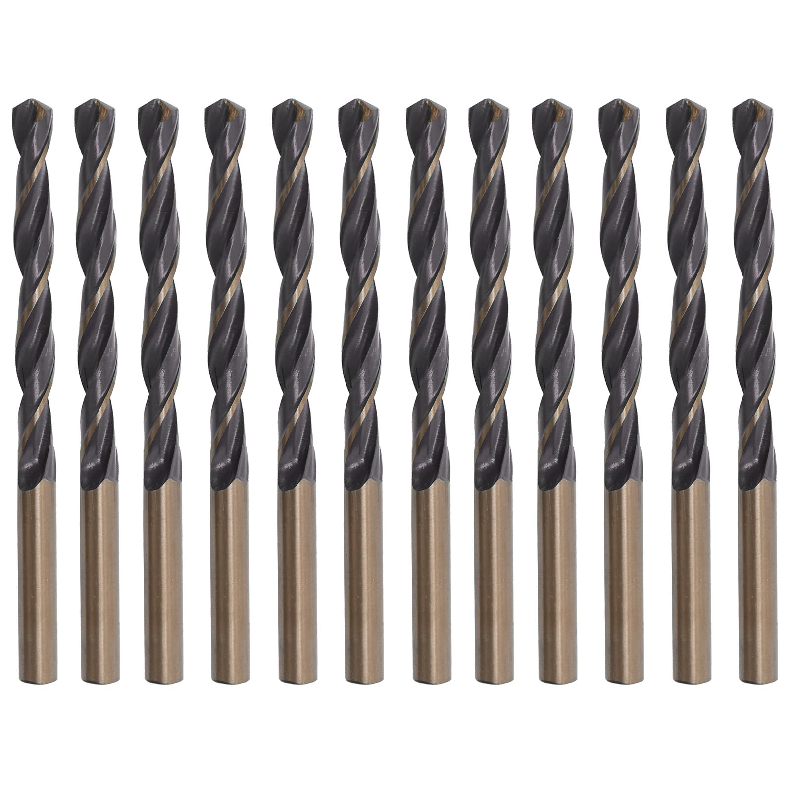Misuyue 12pcs Metal Drill Bits, 5.5mm HSS Drill Bit Sets, Carbide Twist Drill Bit for Metal Stainless Steel Aluminum Alloy, Wood Drill Bits — image 1