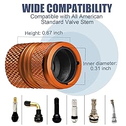 Tire Valve Stem Caps for Car American Flag Tires