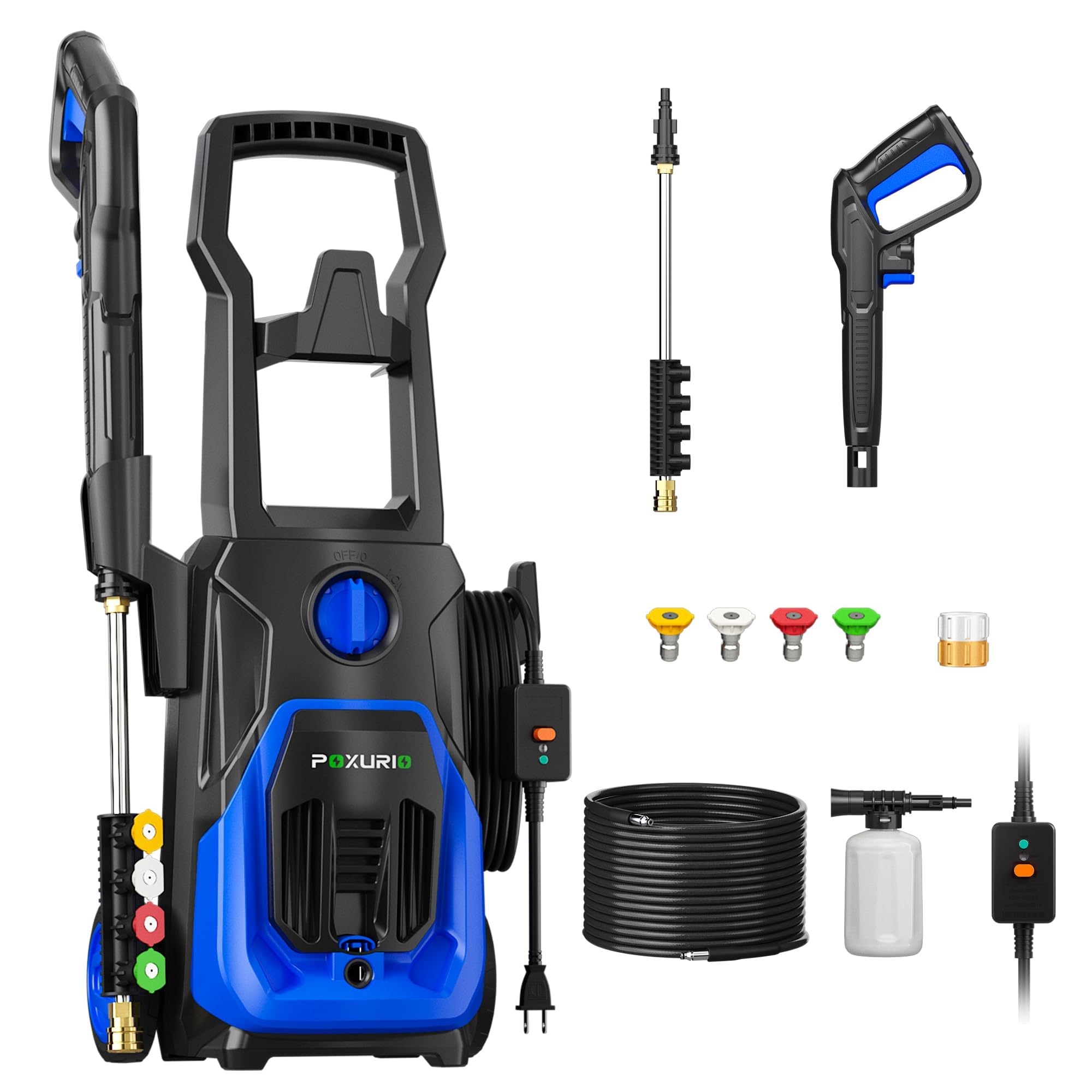 *USED MISSING PARTS*POXURIO Electric Pressure Washer, 4000PSI 2.8GPM ...