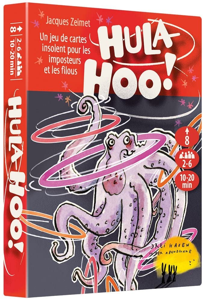IELLO Hula Hoo: Number Theme Card Game, 8+ Years, 6 Players