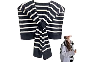 huablo Women's Fashion Knitted Shawl - Khaki Sweater Shawl for Air-Conditioned Rooms