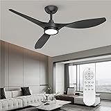 Roomratv Ceiling Fans with Lights, 52 Inch Ceiling