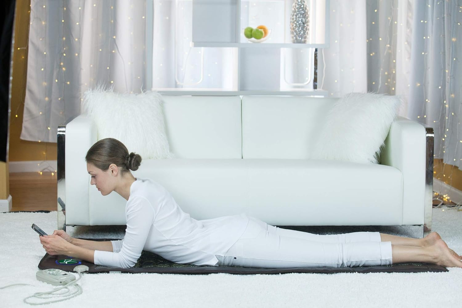 HealthyLine Far Infrared Heating Pad - Hot Stones Jade Tourmaline - Negative Ions - Mesh JT Mat Full 7224 Soft Light InfraMat Pro®: Health & Personal Care
