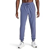 Reebok Mens Travel Jogger, Standard Fit, 30” Inseam, Lightweight Stretch Poly Fabric