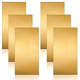 Amylove 6 Pieces Brass Strip, Brass Shim Stock