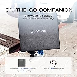 EF ECOFLOW 160 Watt Portable Solar Panel for Power
