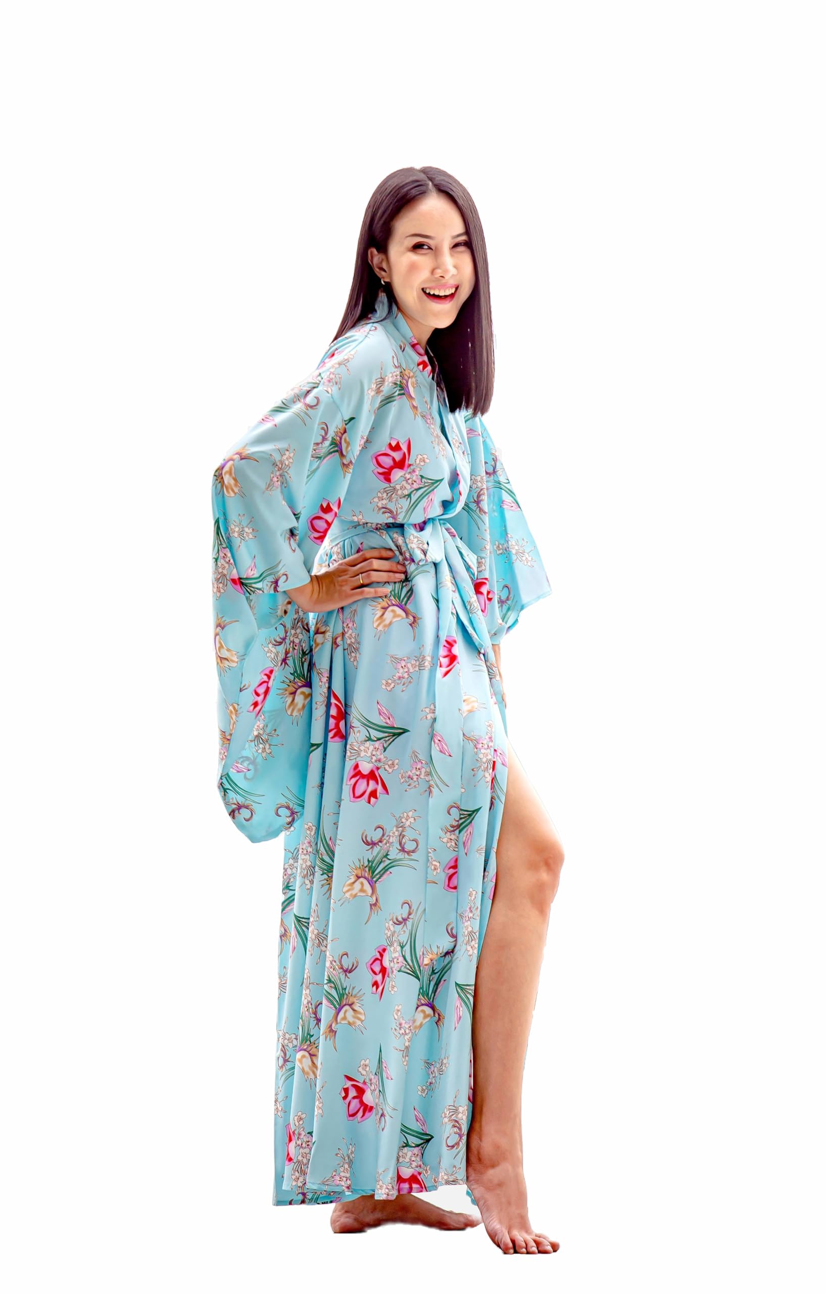 Na'Rak Women's Kimono Robe, Yukata Style Long Soft