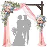 Kapaga Wooden Square Wedding Arch, 7.48FT Wood Arch Backdrop Stand, Wedding Arbor, Reusable