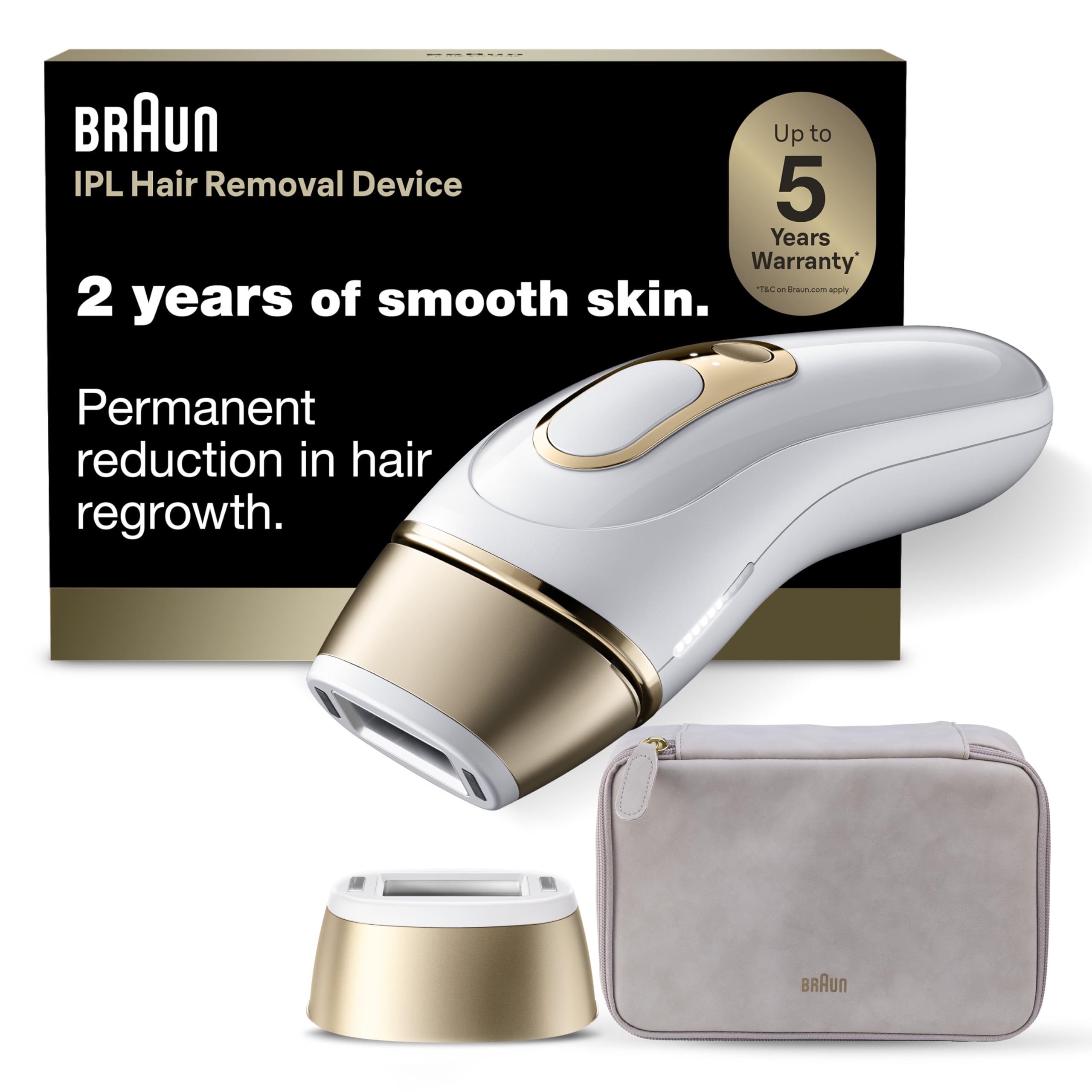 Photo 1 of Braun IPL, Silk·Expert Pro 5, IPL Hair Removal for Women and Men, Permanent Laser Hair Reduction At-Home, 1 Head, IPL5100