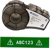 Brady Vinyl Label Tape M211 M210 White on Green 19.05mm x 6.40m GN