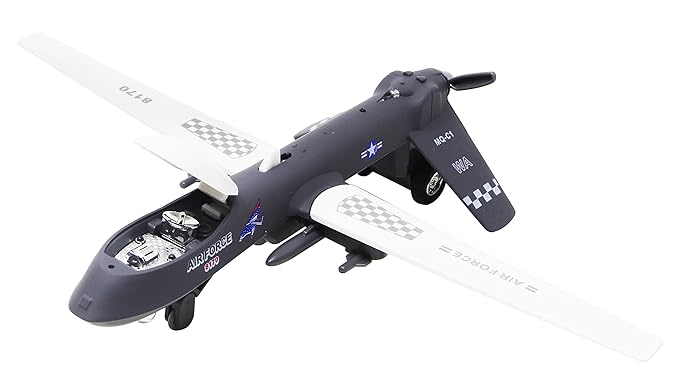 Fusine Sonic Dragon Wing Die Cast Metal Unmanned Combat Aircraft (Grey)