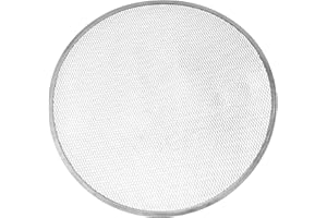 SundiooK Non-Stick Pizza Screen Pan Baking Tray, Aluminum Metal Net Oven Rack for 18 19 20 Inch Pizzas, Round Ventilated Bake