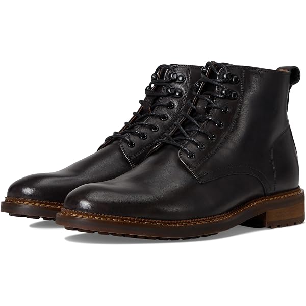 Vince Damian Leather Boot Amazon.com | Vince Mens Damian Booties Black Polished  main image 2