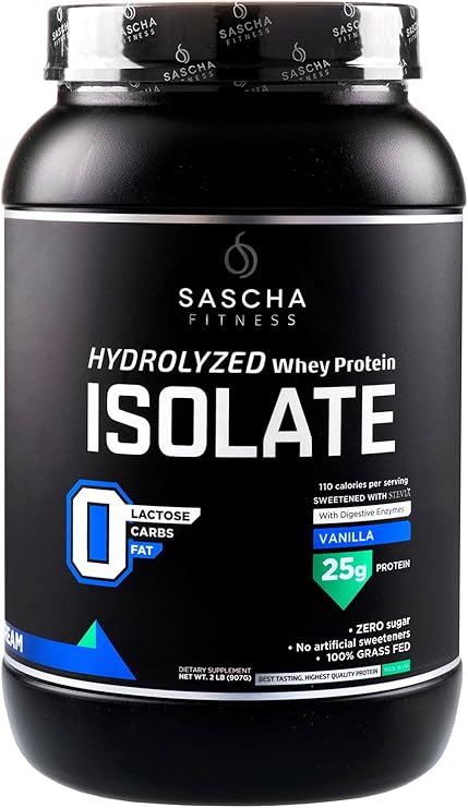 Sascha Fitness - Aislado de Proteína de Suero Hidrolizado (907 gr ...