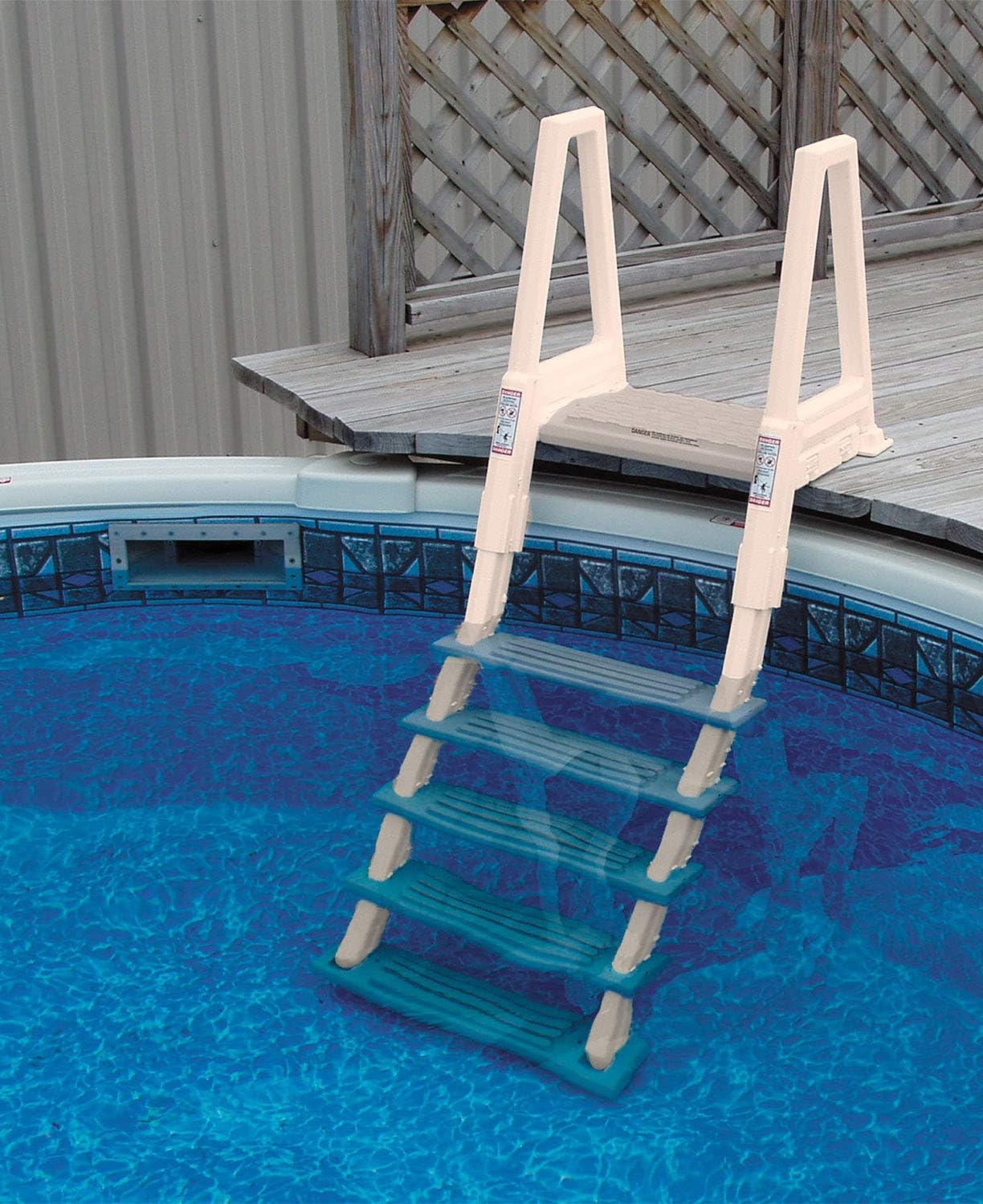 CONFER 6000X HEAVY DUTY INPOOL LADDER FOR DECKS FROM 42IN TO 56IN HIGH : Garden & Outdoor